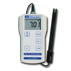 Standartinis nešiojamas pH/temperatūros matuoklis MW102
